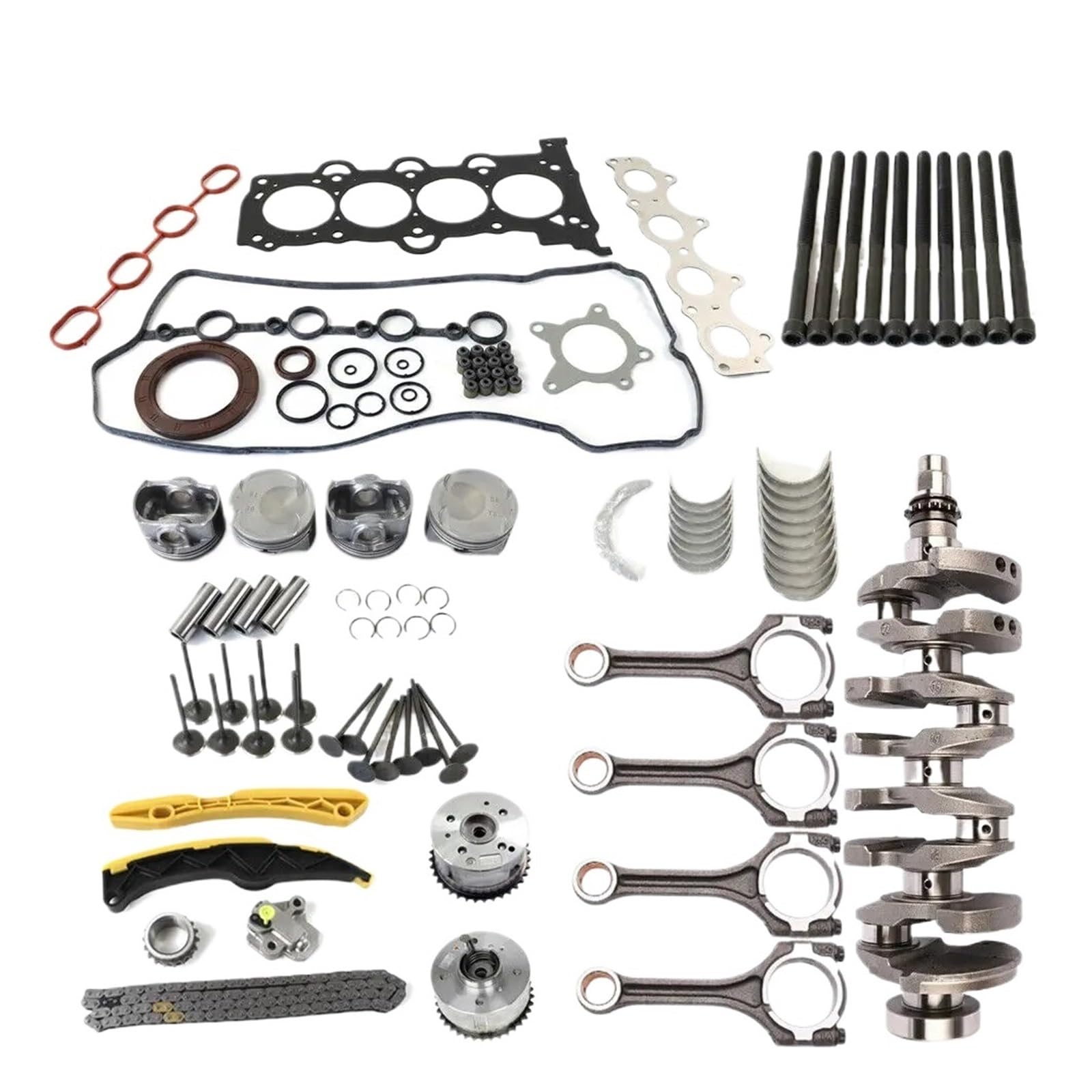 G4FJ 1,6 L Motor Überholung Rebuild Kit Kurbelwelle Dichtung Dichtung Kit Kompatibel for Hyundai Tucson Accent Elantra Kia Soul 1,6 L DOHC von BDGYJGFE