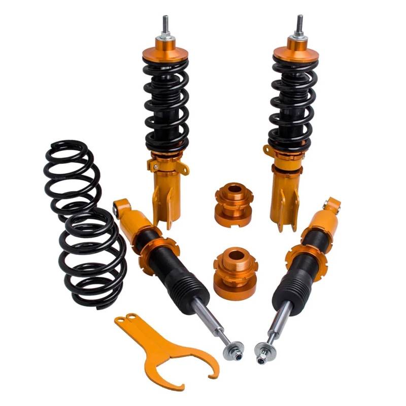 Gewindefahrwerk Suspension Federbeine Federn Kit Kompatibel for Honda FIT 2006-2008 Einstellbare Höhe Gewindefahrwerk Schock Quellen von BDGYJGFE