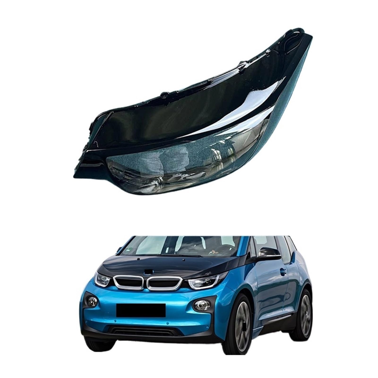 Kompatibel for BMW I3 i3 2014 2015 16 17 2018 2019 2020 Autoscheinwerferschale Scheinwerferabdeckung Scheinwerferlinse Scheinwerferglas Autoschalenabdeckung(Right) von BDGYJGFE