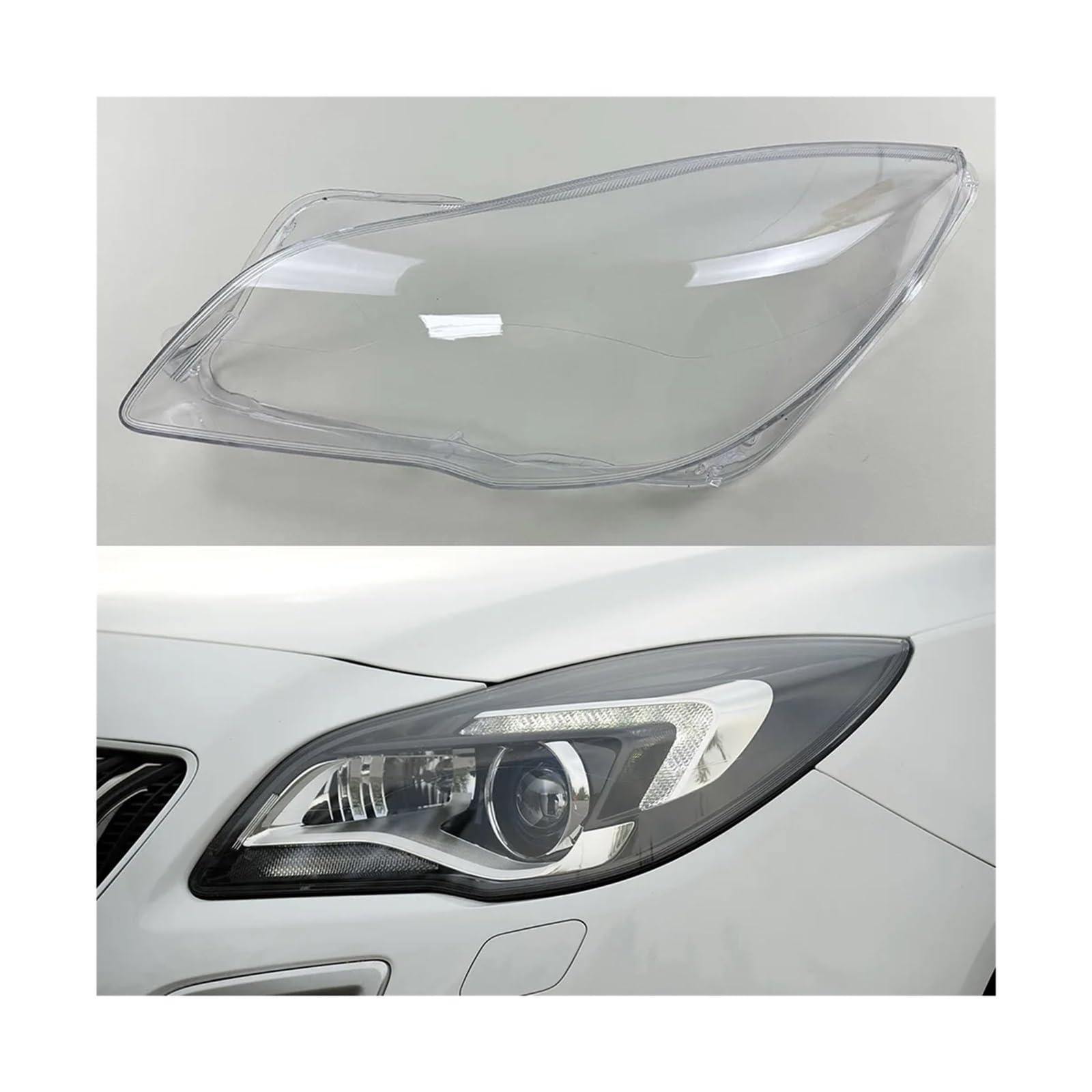 Kompatibel for Buick Regal Opel Insignia 2014 2015 2016 Transparenter Lampenschirm Scheinwerferabdeckung Lampenschirm Scheinwerferschale Objektiv Plexiglas(Left) von BDGYJGFE