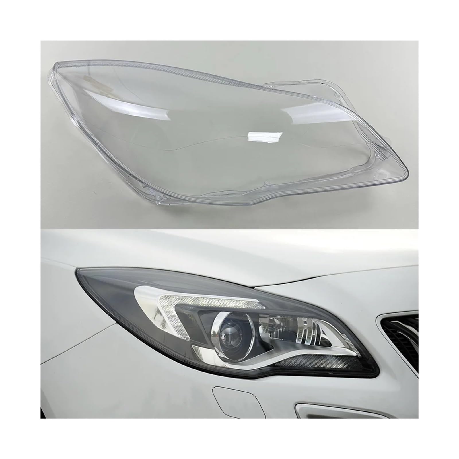 Kompatibel for Buick Regal Opel Insignia 2014 2015 2016 Transparenter Lampenschirm Scheinwerferabdeckung Lampenschirm Scheinwerferschale Objektiv Plexiglas(Right) von BDGYJGFE