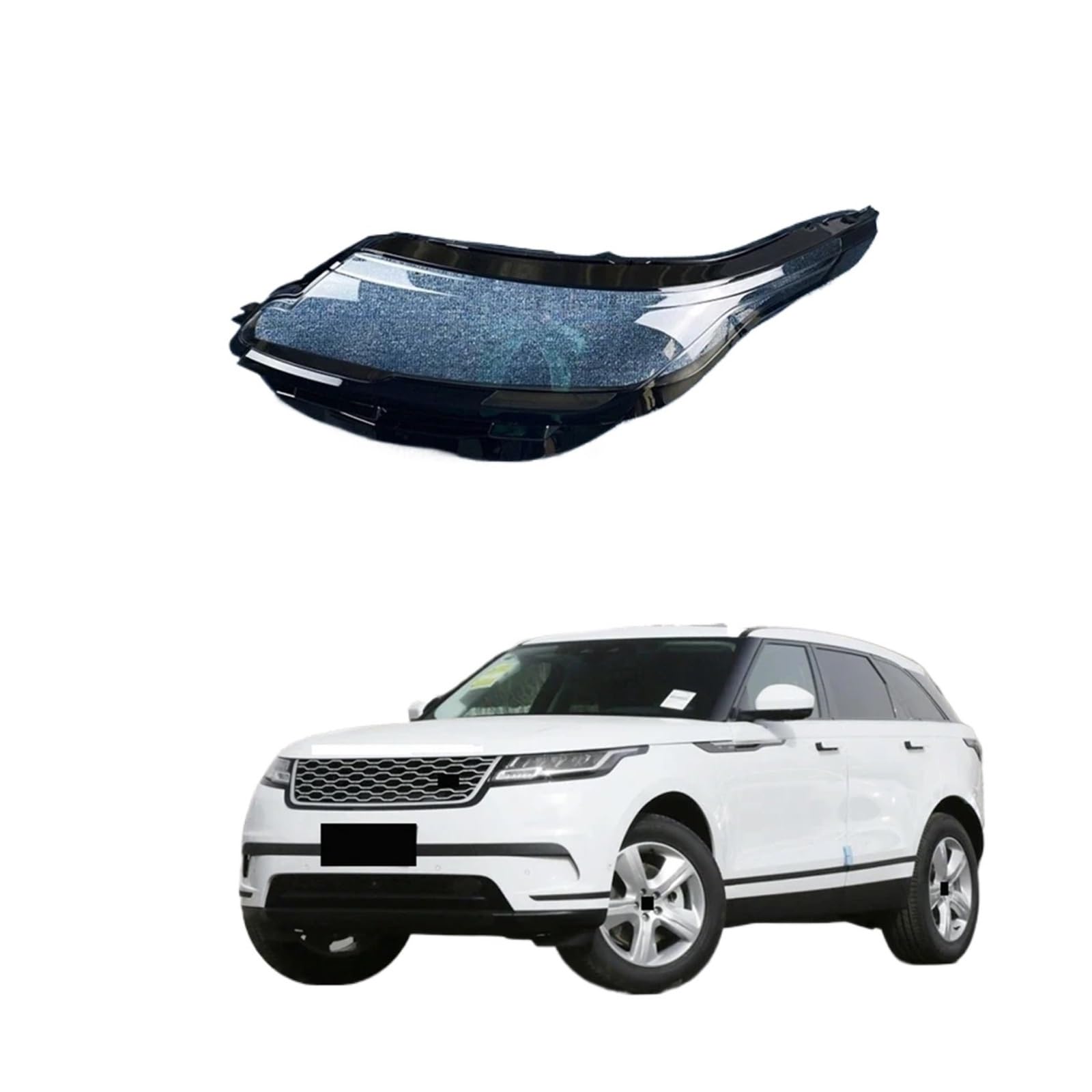 Kompatibel for Land Rover Range Rover Velar 2017-2023 Autoscheinwerferabdeckung Lampenschirm Scheinwerferschale Lampenmaske Glaslinse(Left) von BDGYJGFE