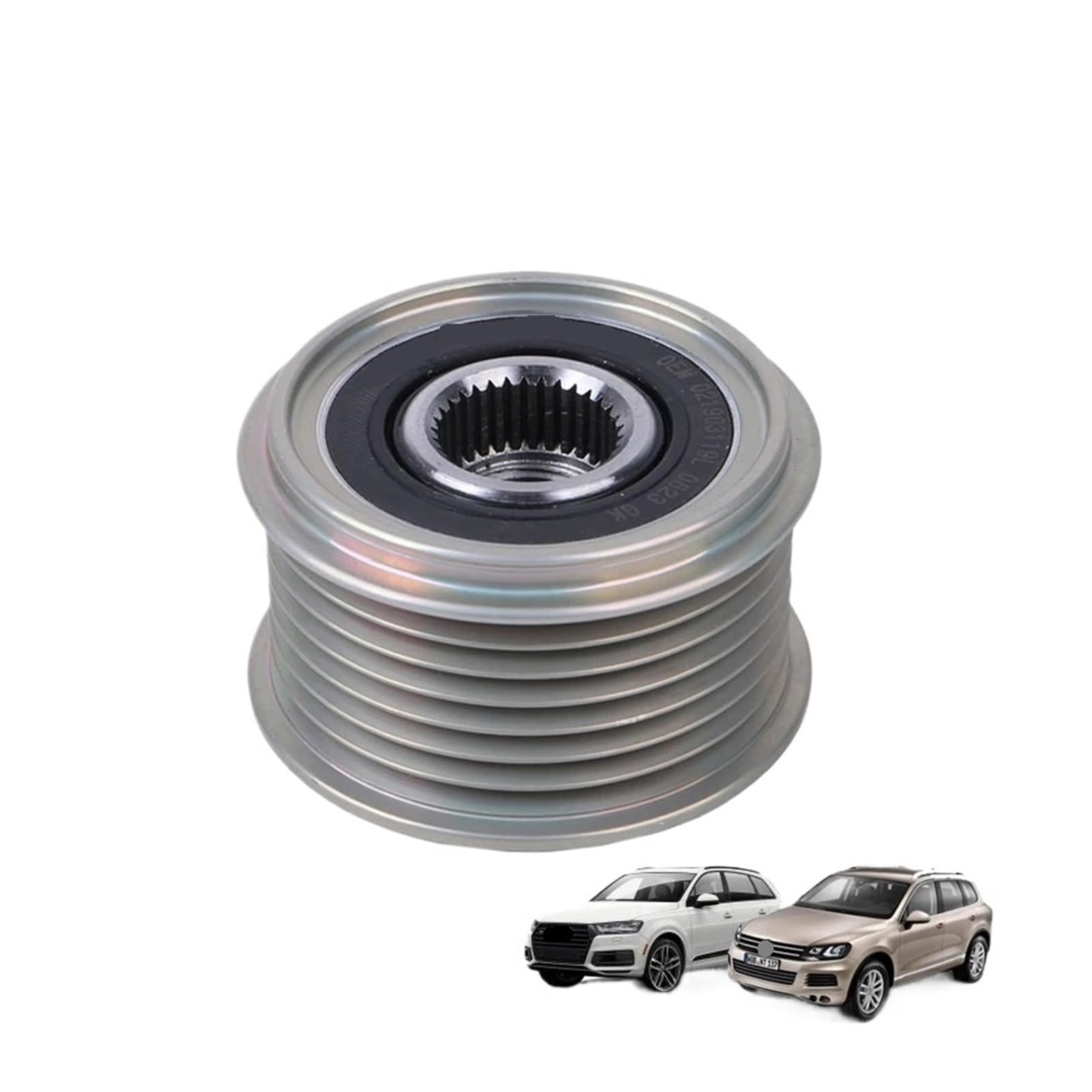 Kompatibel for Q7 Kompatibel for Touareg BHR Generator Pulley Auto Teile Lichtmaschine Kupplung Pulley 021903119J 021903026B 21903016 von BDGYJGFE