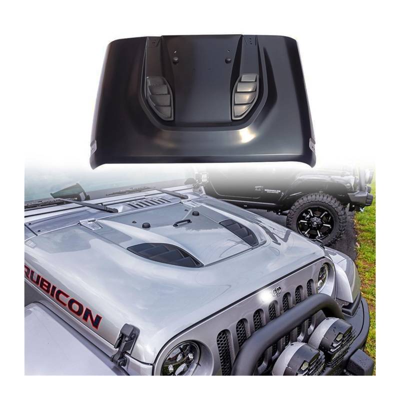 Kompatibel mit J066 JK 10. Jahrestag Stahl Master Hood Kompatibel mit Jeep Wrangler JK 2007-2017 LantSun von BDGYJGFE