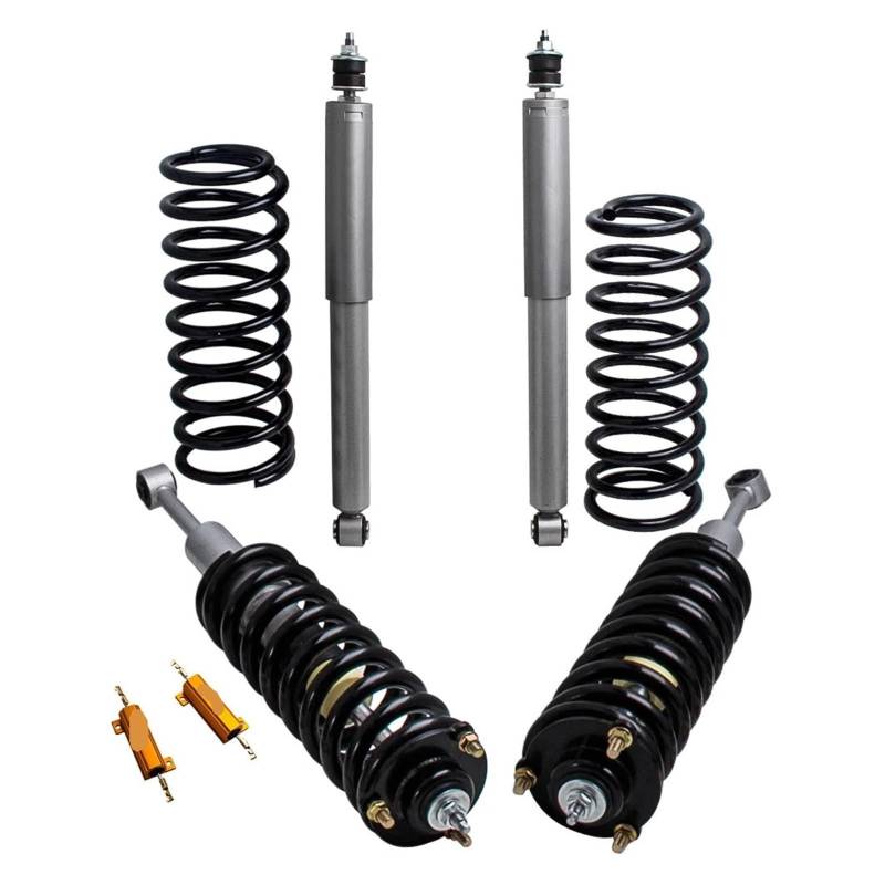 Luftfederung zu Schraubenfedern, Federbeine, Stoßdämpfer-Set 4808035011, kompatibel mit Lexus GX470 GX460 2003–2012, 4-Rad-Stoßdämpfer 4809035011 von BDGYJGFE