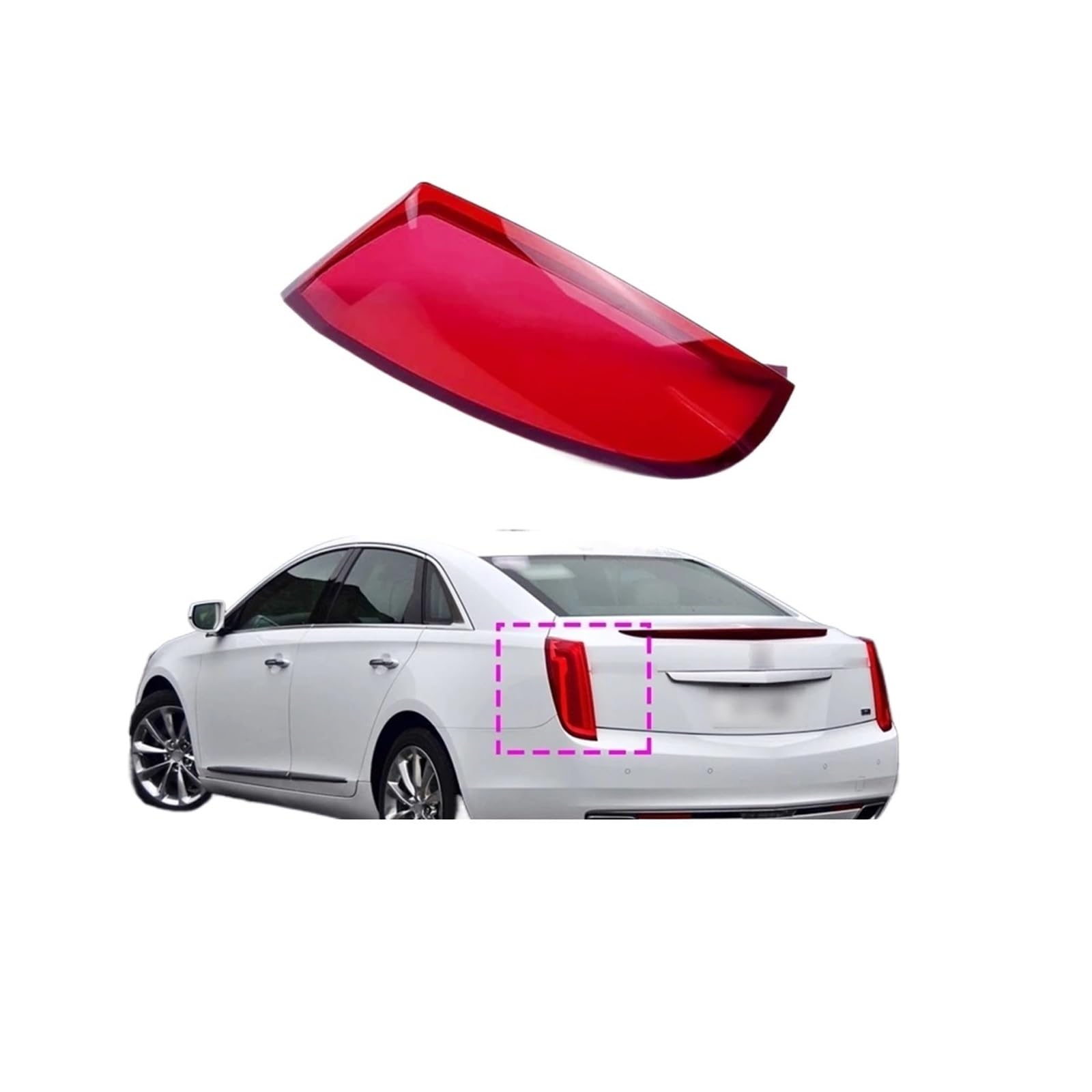 Rücklichtlinse Kompatibel mit Cadillac XTS 2013-2017 Auto-Rücklichtabdeckung Ersatz-Lampenschirm for die Rückseite Auto-Bremslichtschale(Left and Right) von BDGYJGFE