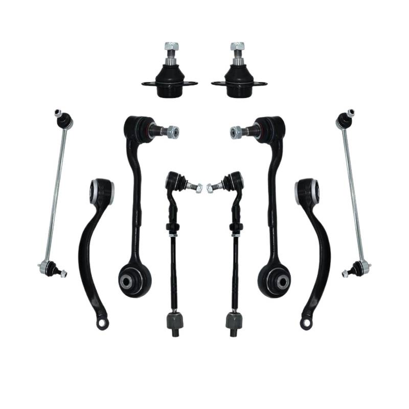 Vorderer unterer Querlenker, Stabilisator, Spurstangenkopf, 10-teiliges Set, kompatibel mit BMW E84 E90 330xi 328i XDrive 2006-2014 von BDGYJGFE