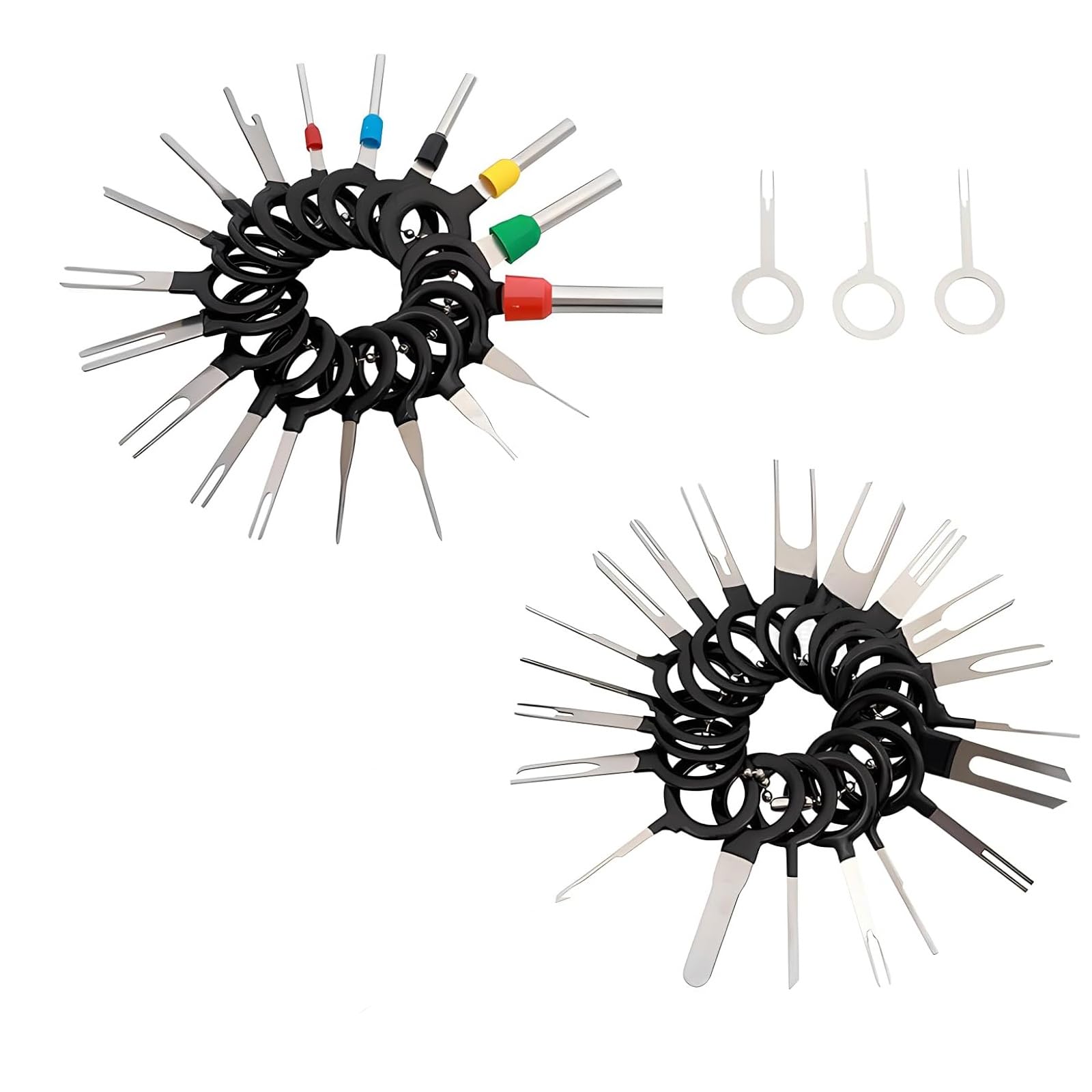 BDHYYM Terminal Entfernung Werkzeugsatz, Auto Auspinwerkzeug KFZ Entriegelungswerkzeug Set, Werkzeug zum Entfernen von Kabelsteckern für Meisten Steckverbinder Terminals, 41 PCS von BDHYYM