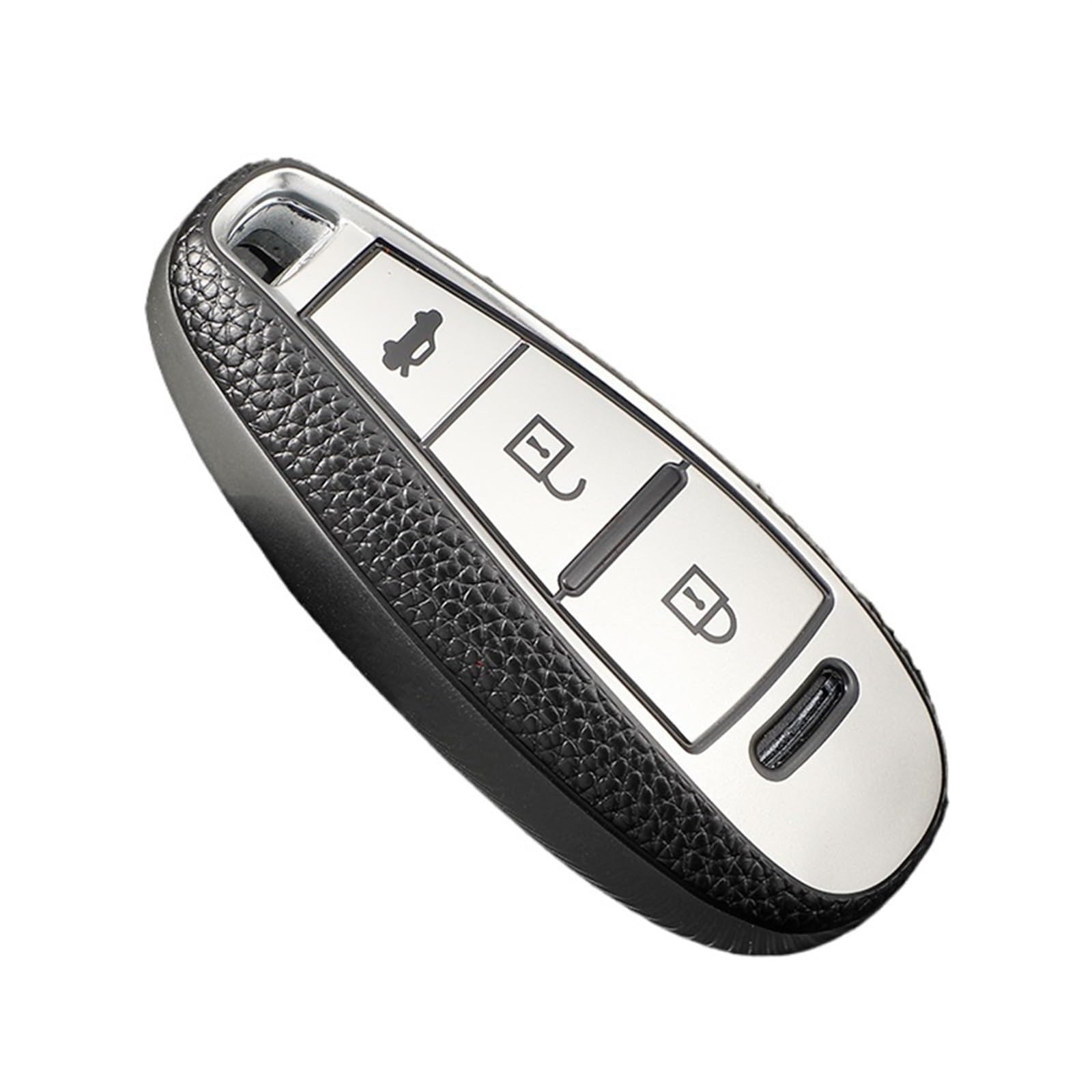 TPU-Leder-Auto-Smart-Schlüssel-Hülle für Suzuki Baleno Ertiga Ciaz Ignis Kizashi Swift SX4 S-cross Vitars Shell Fob (Farbe: B Silberabdeckung) von BEAUIY