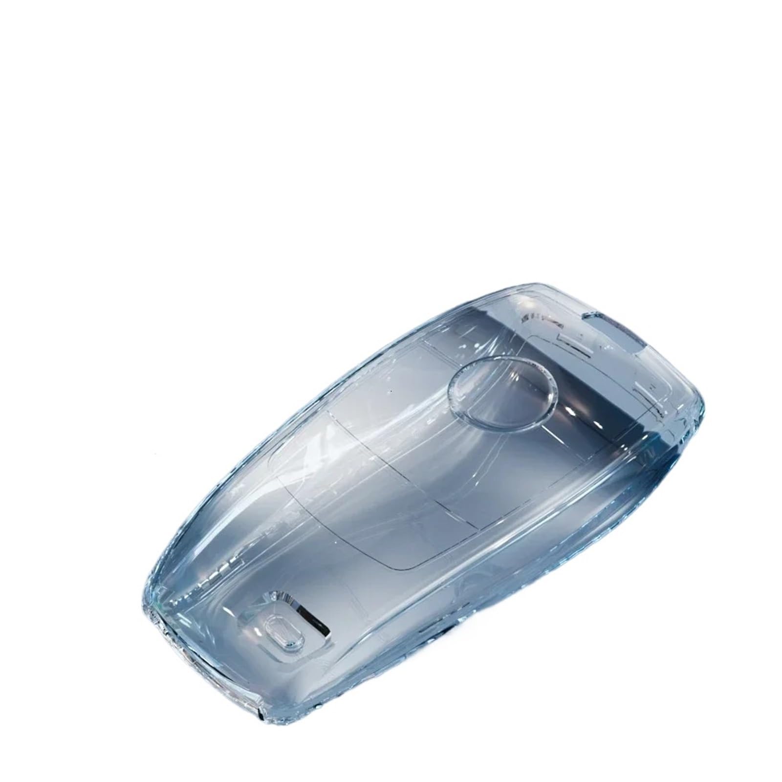 Transparente TPU-Autoschlüsselhülle für Mercedes für Benz E C S GLC-Klasse E200 E400 E63 W213 S550 S560 C260 A200 Schlüsselgehäuse (Farbe: transparentes Weiß) von BEAUIY