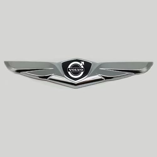 Auto Emblem, für Volvo R Design XC90 S60 XC60 V70 Front Motorhaube/Heckkoffer Abzeichen Heckklappen Logo Auto-Emblem-Aufkleber,C von BEDPET