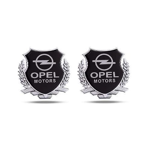 BEDPET Auto Emblem, für Opel Vauxhall Corsa Antara Astra K J H G Front Motorhaube/Heckkoffer Abzeichen Heckklappen Logo Auto-Emblem-Aufkleber,B von BEDPET