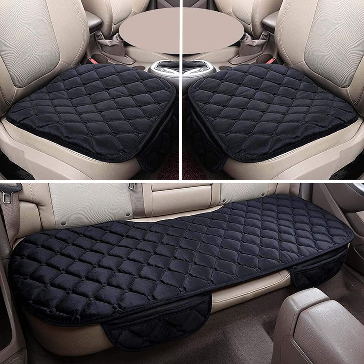 BEDPET Sitzkissen Auto,für BMW 5 Series F10 F11 M Sport 2011-2017 Komfort Sitzauflage, Fahrersitzkissen,Sitzkissen Sitzschutzbezug, Autositzschoner,3PCS(2Front+1Rear)-A von BEDPET