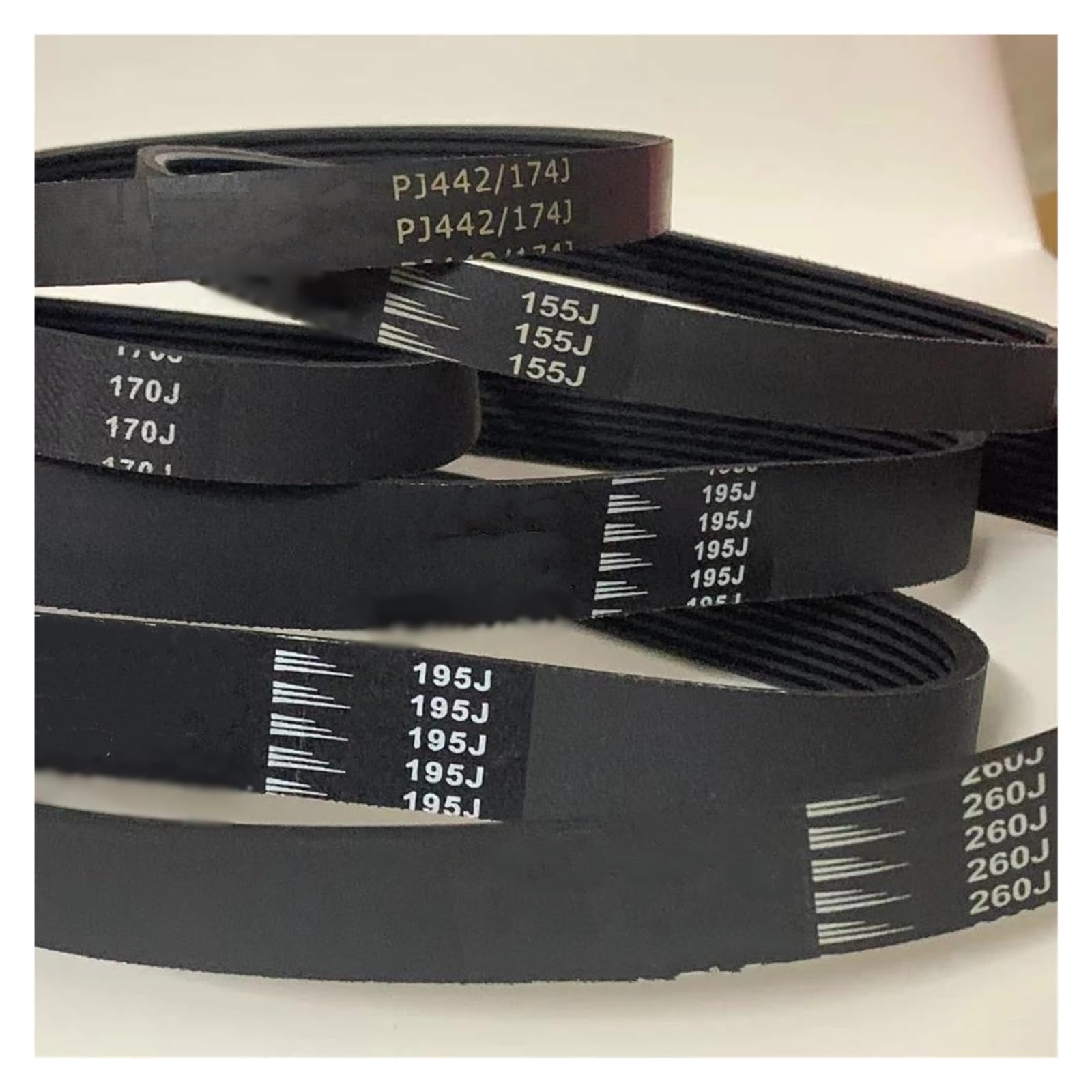 Antriebsriemen Keilriemen Übertragungsriemen PJ Ribbed Belt Laufband-Förderband 305J-PJ775 310J-PJ787 315J-PJ800 320J-PJ813 325J-PJ826 330J-PJ838 Antriebsriemen(310J-PJ787,8ribs) von BEEBY