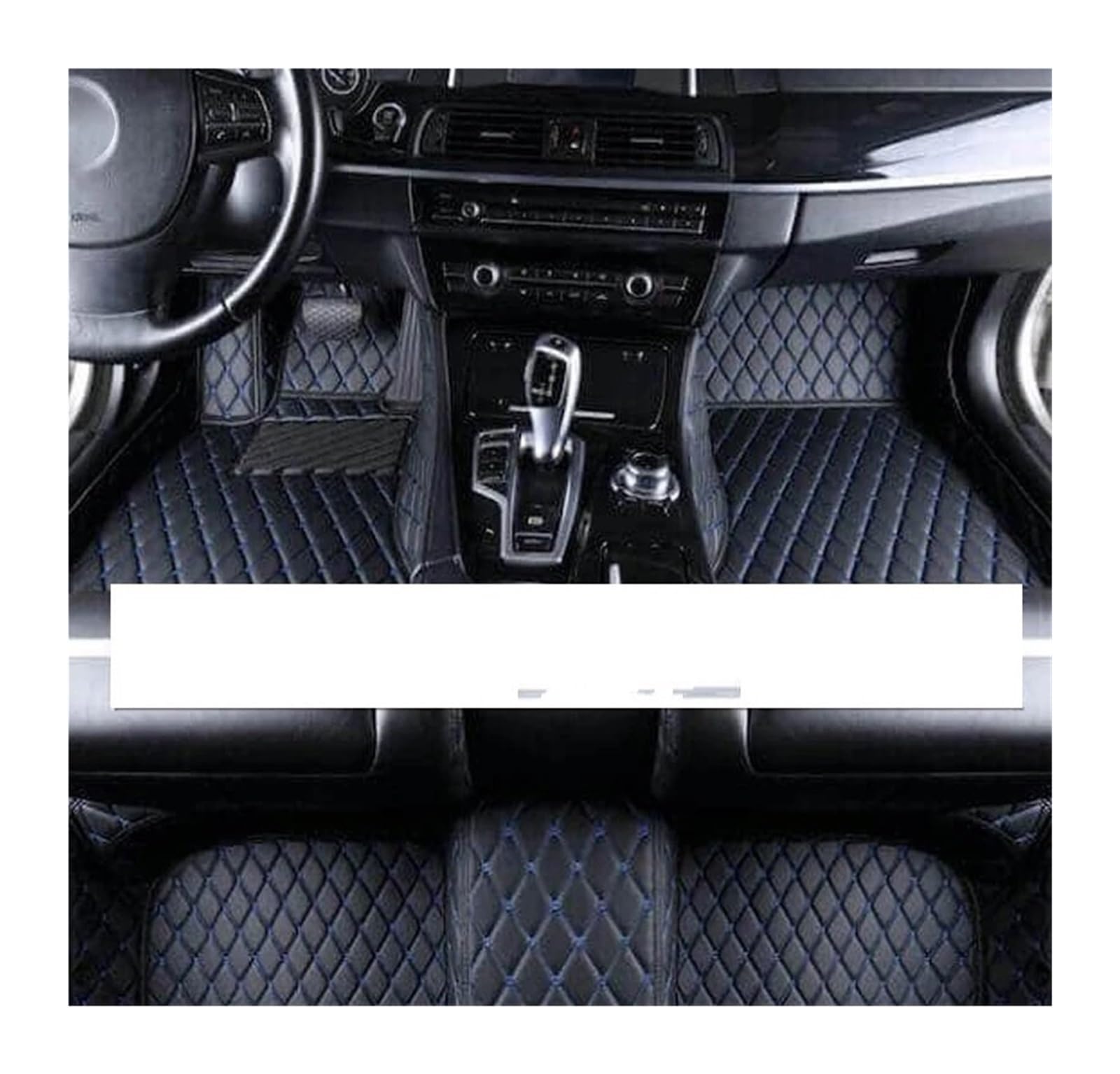 Autoteppich Für Hyundai Für I20 BC3 2021 2022 2023 5 Sitz Auto Fußmatten Staubdicht Teppich Version Teppiche Auto Zubehör Auto Fußmatten(BLACK BLUE,Lhd) von BEEBY