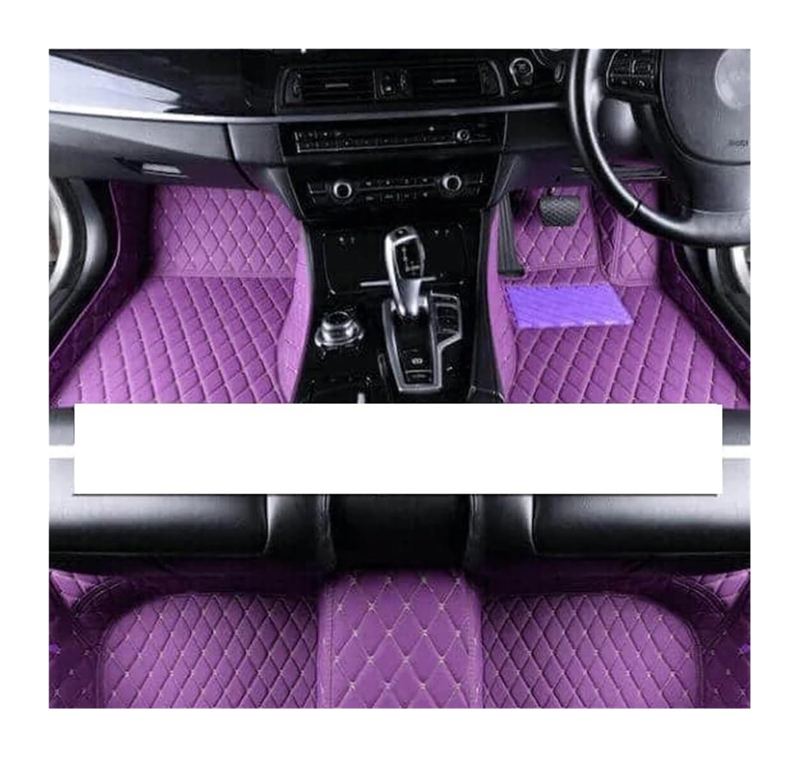 Autoteppich Maßgeschneiderte Leder-Auto-Fußmatten Für Toyota Für Auris E180 2012 2013 2014 2015 2016 2017 2018 Teppiche Teppiche Fußpolster Zubehör Auto Fußmatten(Violett,RHD) von BEEBY