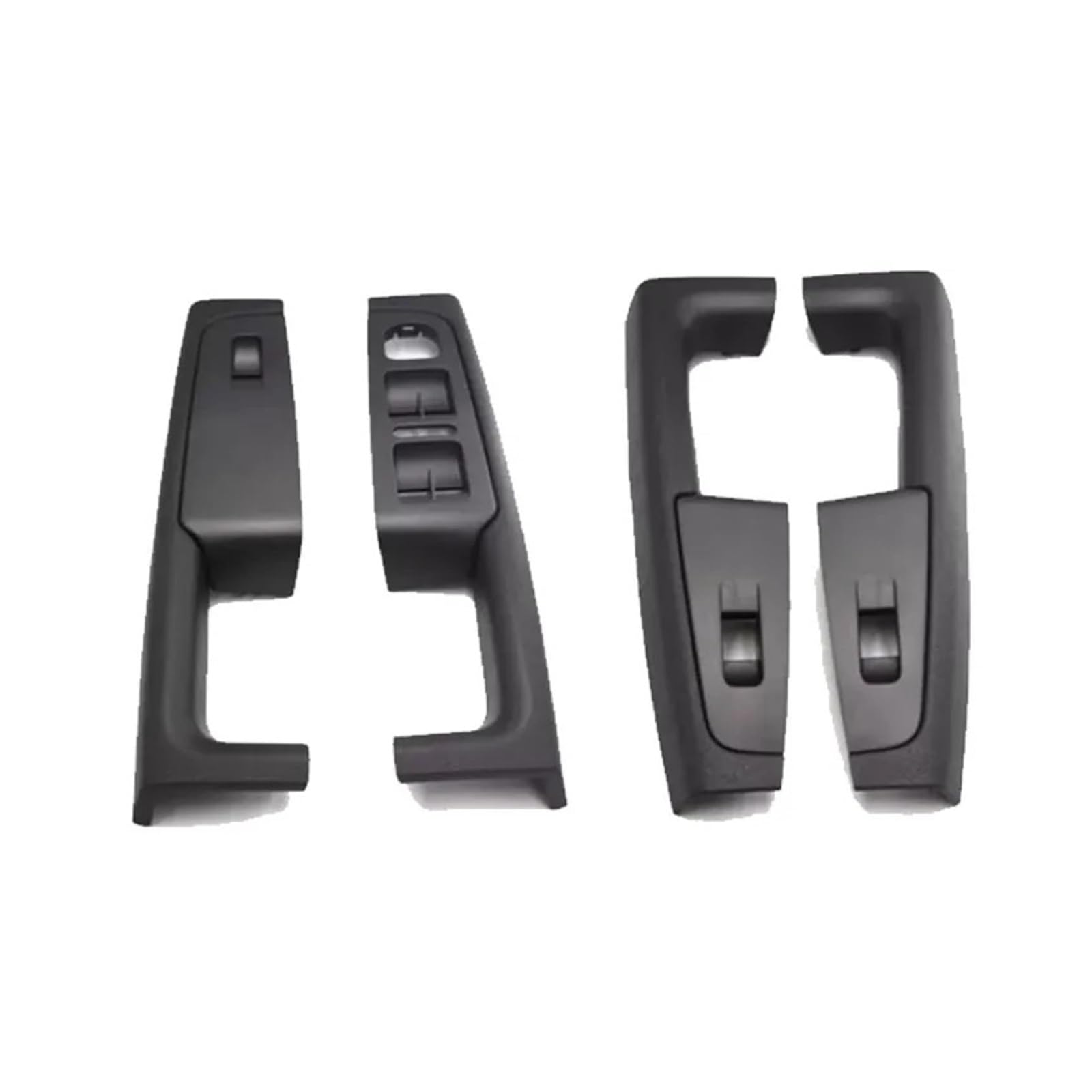 Innen Autoinnentürgriffe Vorne Hinten Innen Tür Griff Armlehne Rahmen Schalter Control Panel Trim Für Skoda Für Superb 2008 2009 2010 2011 2012 2013 Türgriff Innenraum(Black Set) von BEEBY