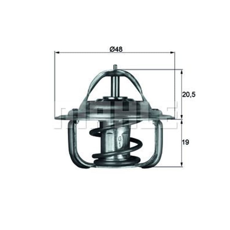 Behr Thermostat mit Dichtung Audi Daewoo Opel VW von MAHLE