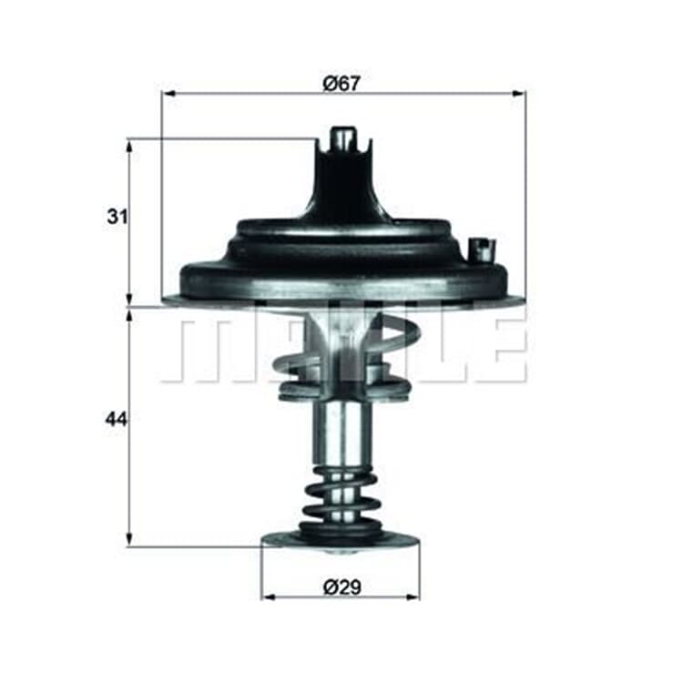 Behr Thermostat mit Dichtung Mercedes 124 E-Klasse S-Klasse Sl von MAHLE