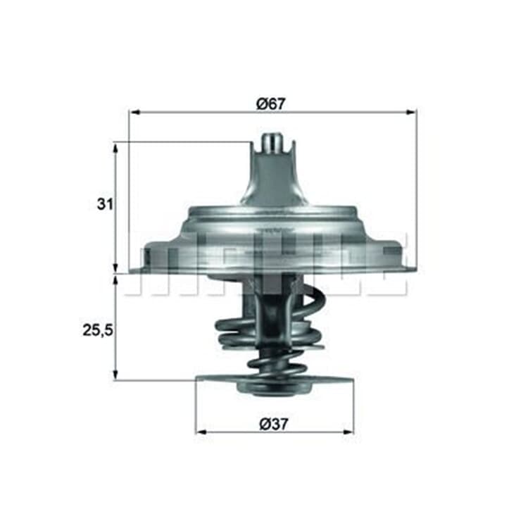 Mahle Thermostat mit Dichtung VW Transporter Golf Bora Passat von MAHLE