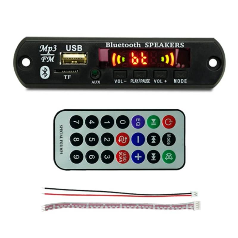 BEIEM USB MP3 Modul Bluetooth 12V MP3 WMA Decoder Board Audio Modul FM AUX USB TF Radio für Remote Musik Lautsprecher von BEIEM