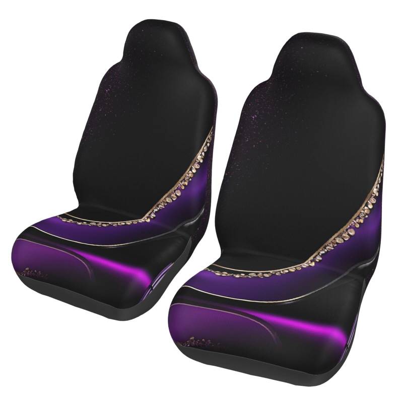 BEIVGOXL Autositzbezüge, elegant, violett, High Heels mit Lippenstift, bedruckt, komplettes Set für Damen, universelle Autositzbezüge, einfach zu installieren, passend für die meisten Autos, von BEIVGOXL