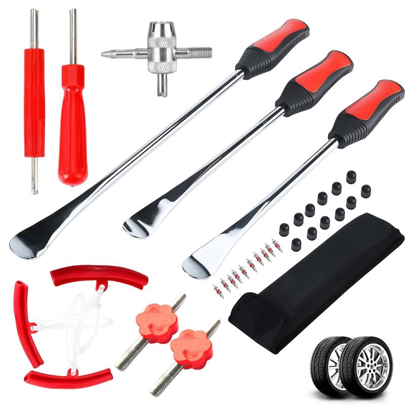 BEKKLPOU 32 Stück Tyre Lever, Montiereisen Tyre Assembly Tool Tyre Change Set Tyre Fitting Iron Lever Iron Tool Kits, Anwendbar Auf Motorcycle e Scooter Car Bicycle von BEKKLPOU