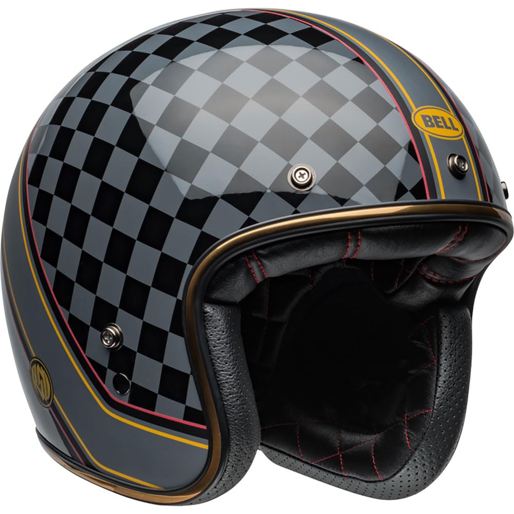 BELL Custom 500 ECE6 RSD WRKRS Helm matt / glänzend schwarz / Gold S von BELL