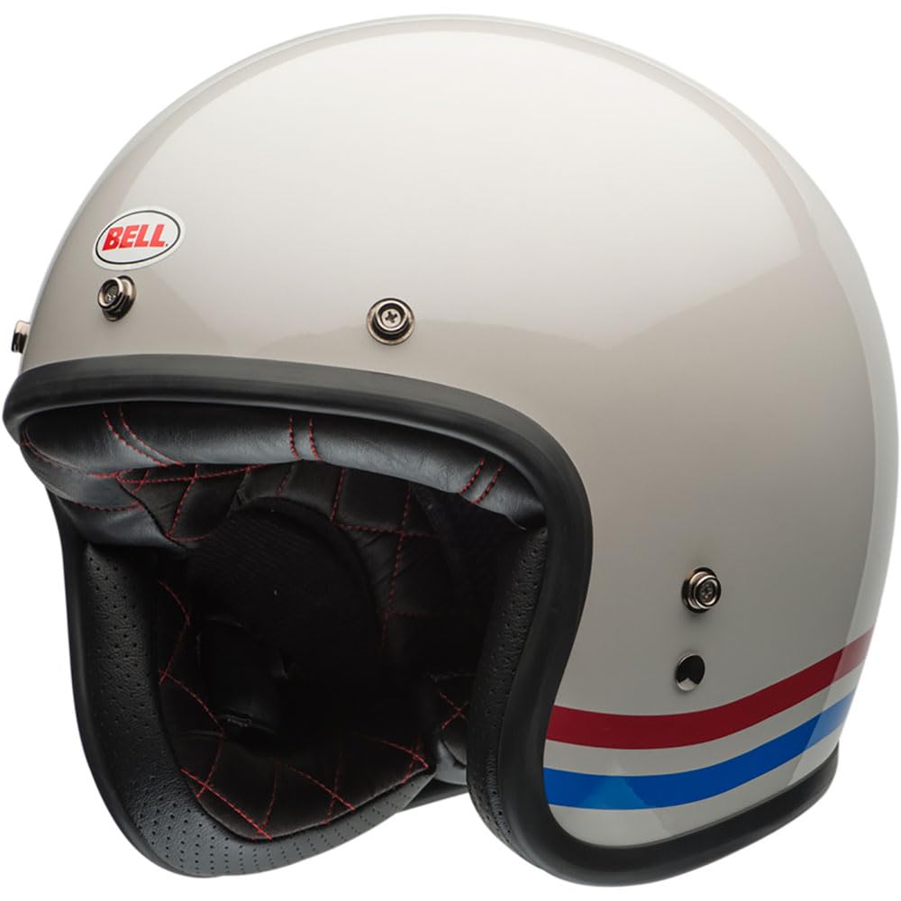 BELL HELMET CUSTOM 500 STRIPES PEARL WHITE XL ECE6 von BELL