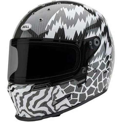 BELL HELMET ELIMINATOR CARBON DEATHSPRAY BLACK/WHITE L ECE6 von BELL