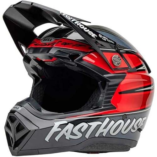 BELL HELMET MOTO-10 SPHERICAL FASTHOUSE DITD 25 GRAY/RED L ECE6 von BELL