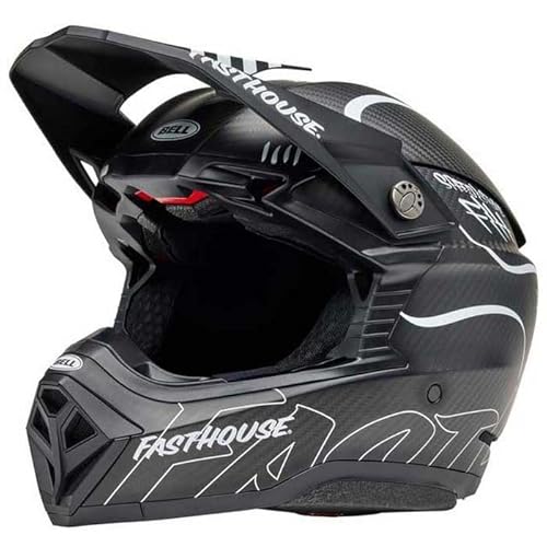 BELL HELMET MOTO-10 SPHERICAL FASTHOUSE RAVEN MATTE BLACK/WHITE L ECE6 von BELL