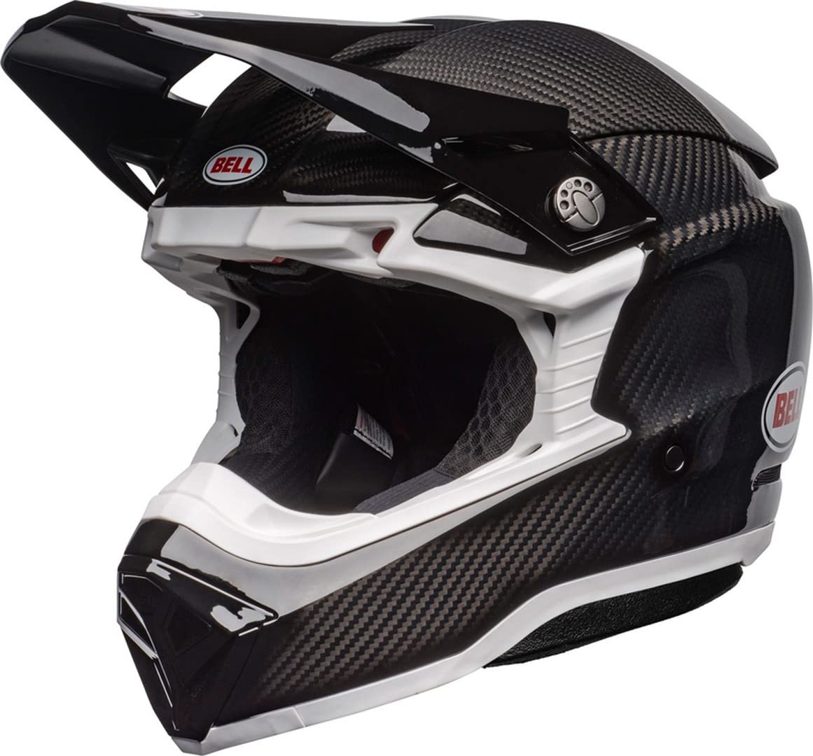 BELL HELMET MOTO-10 SPHERICAL GLOSS BLACK/WHITE XXL ECE6 von BELL