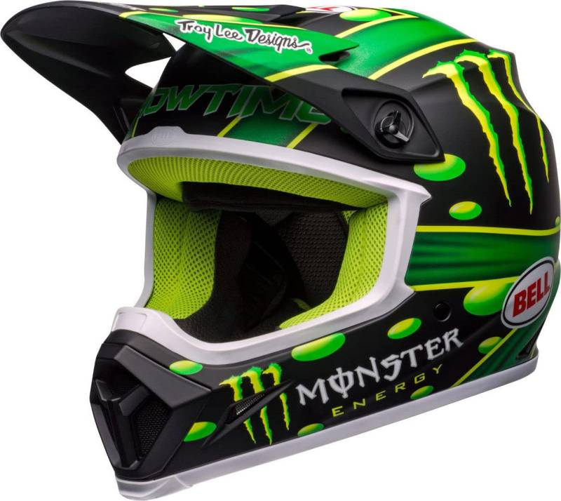 Bell HELMET MX-9 MIPS SHOWTIME MATTE BLACK/GREEN XL von BELL