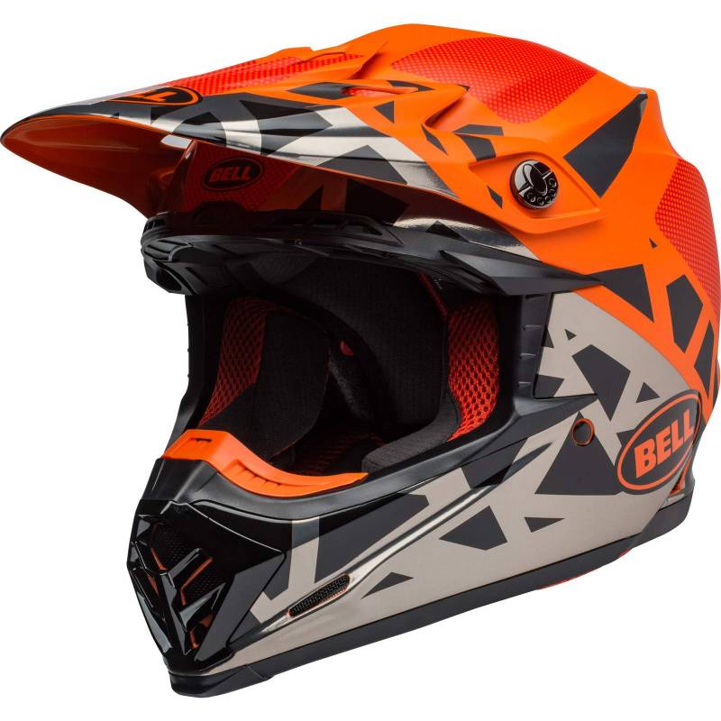 BELL Herren Moto-9 MIPS Helme, Tremor Black/ORANGE/Chrome, L von BELL