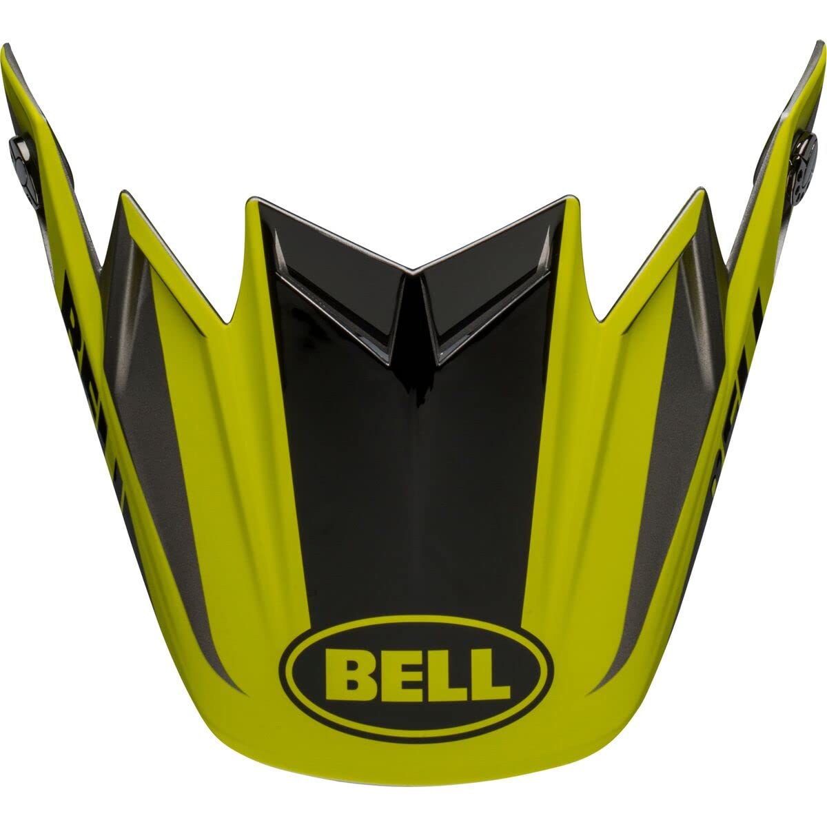 BELL Moto-9 Flex Visier Offroad Motorradhelm-Zubehör – Teilung matt/glänzend schwarz/hochsichtbar/grau von BELL