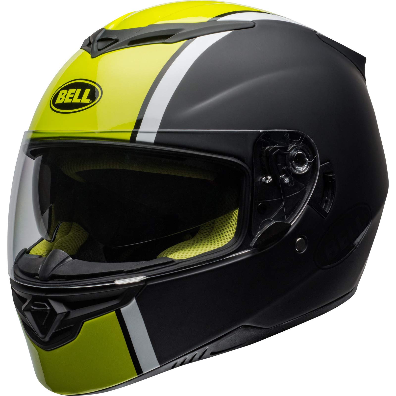 BELL RS-2 RALLY HELMET M/G BLACK/WHITE/HIVIZ YEL L M M/G Black/White/HiViz Yel von BELL