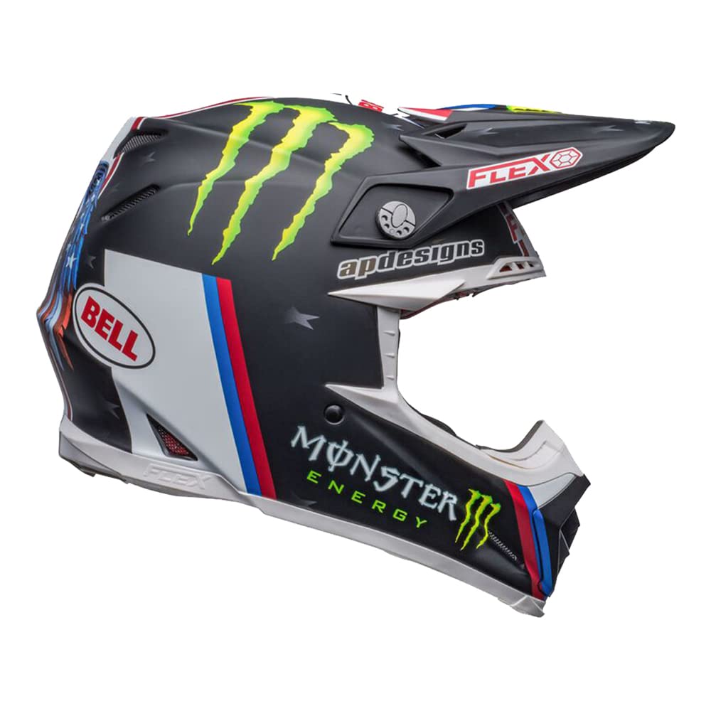 Bell Helmet Moto-9S Flex Tomac Replica 22 Matte Black/White M von BELL