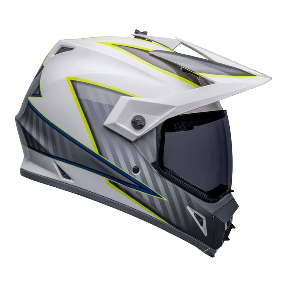 Bell Helmet Mx-9 Adventure Mips Dalton White/Hi-Viz Yellow L von BELL