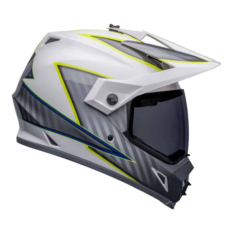 Bell Helmet Mx-9 Adventure Mips Dalton White/Hi-Viz Yellow L von BELL