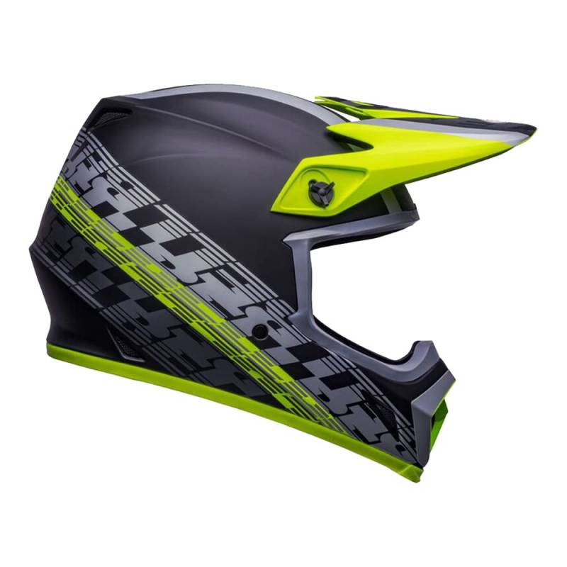 Bell Helmet Mx-9 Mips Offset Matte Black/Hi-Viz Yellow S von BELL