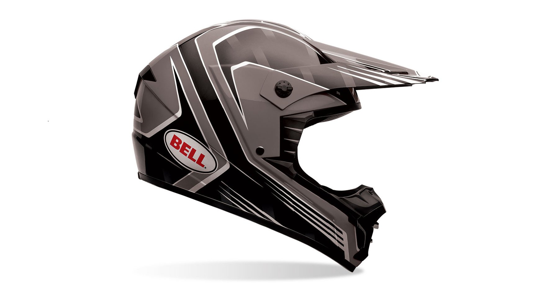 Bell Powersports SX-1 Motorradhelm, Mehrfarbig (Race Schwarz), L von BELL