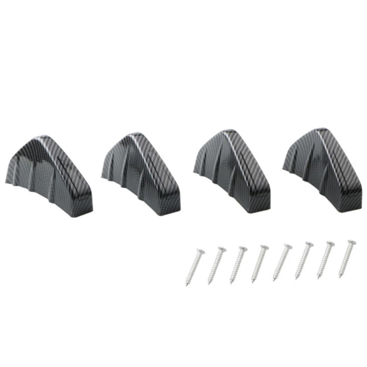 4 Stück Chassis-Spoiler Aus Kohlefaser Stoßfänger Diffusor Spoilerlippe Universal-Spoiler Autodekoration Auto Diffusor Autos Autos Auto Heckspoiler Auto Hinten Black Kohlefaser Pp BELLIFFY von BELLIFFY