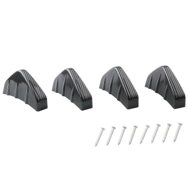 4 Stück Chassis-Spoiler Aus Kohlefaser Stoßfänger Diffusor Spoilerlippe Universal-Spoiler Autodekoration Auto Diffusor Autos Autos Auto Heckspoiler Auto Hinten Black Kohlefaser Pp BELLIFFY von BELLIFFY