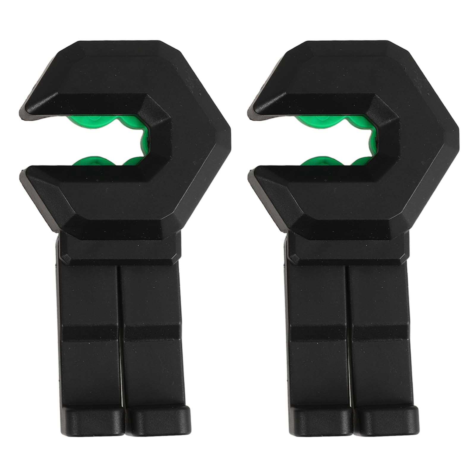 BELLIFFY 1 Paar Autohaken beutelclips beutelklammer car Hook Auto sitze Accessoires für Auto Auto-Kleiderbügel Inhaber Quad Kopfstützenaufhänger Kleiderbügel für den Rücksitz Abs Black von BELLIFFY