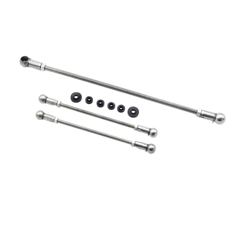 BELLIFFY 1 Satz Aluminiumlegierung Fahrzeug Getriebegestänge Kit Fahrzeuggetriebe Push Connect Kit Getriebegestänge Dichtungssatz Getriebegestängestange Silber von BELLIFFY