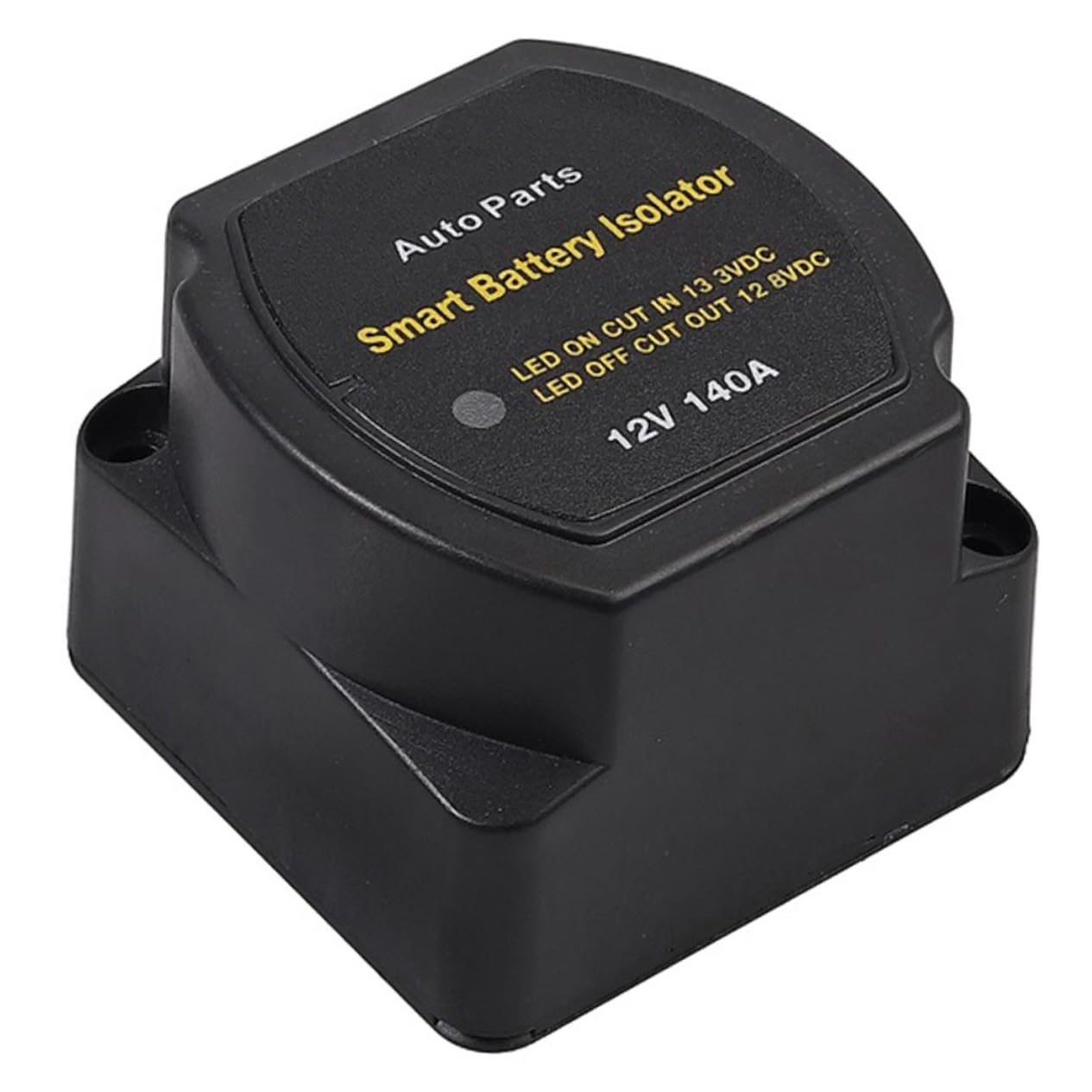 BELLIFFY 1 Satz Relais-Isolator charger ladegeräte Batterie Isolator automatisches Relais intelligentes Relais Autozubehör automatisches Isolator-Kit 12V 140A Relais Aluminiumprodukte Black von BELLIFFY