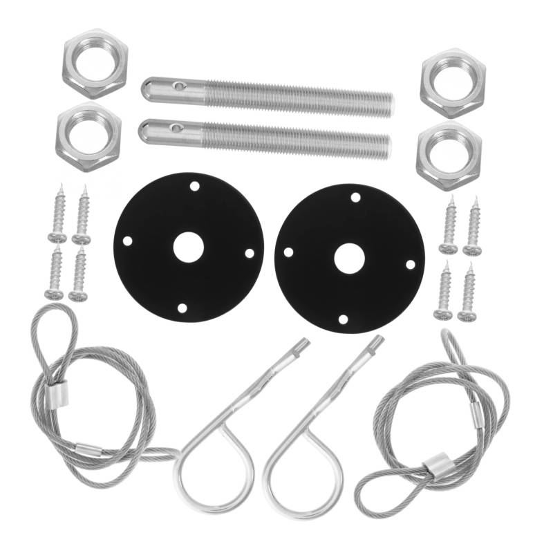 BELLIFFY 1 Satz Universal Racing Hood Pin Kit Motorhaubenstifte Kit Verriegelungshaubenstifte Schnellverriegelung Hood Pins Motorhaubenverriegelungen Auto Automotive Außenzubehör von BELLIFFY