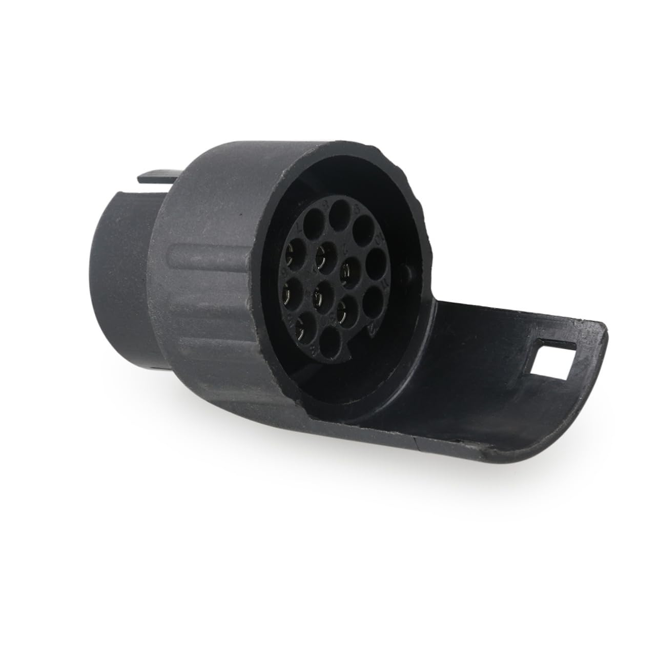 BELLIFFY 12 V 7 Poliger Adapter Für LKW Anhänger Elektrischer Konverter Schwarz Wasserdicht Ideal Für Rasentraktoren Und Erdkabelverbindungen Robust Und Zuverlässig von BELLIFFY