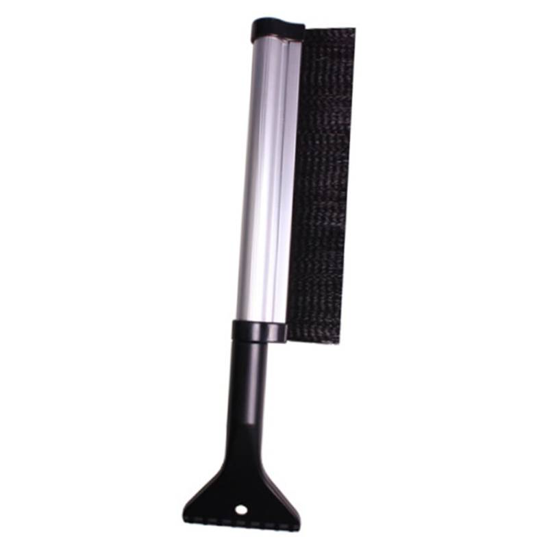 BELLIFFY 1Stk Schneeschaufel Telescopic Rod teleskopstöcke schneew Snow teleskopierbare Schneebürste Schneeräumungsschaber ausziehbarer Eiskratzer Auto Schnee entfernen Werkzeug Abs Silver von BELLIFFY